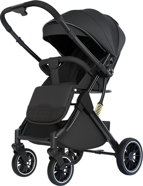 OWJHE Kompakter Kinderwagen für Neugeborene mit Einhand-Faltfunktion in Grau und Schwarz - Bild 1