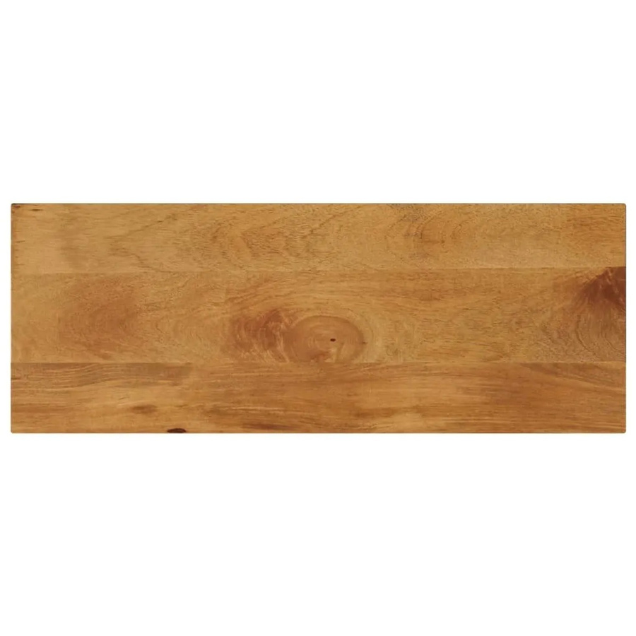 vidaXL Tischplatte aus Massivholz Mango in Braun, Rechteckig, B/T/H: 90 x 30 x 2,5 cm - Bild 2