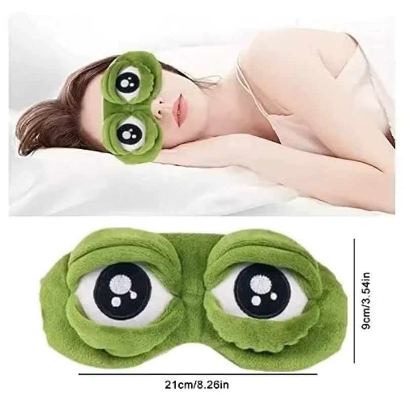 Hirigin Augenmaske, Unisex, Cartoon Frosch - Bild 3