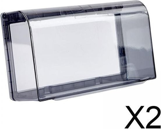 2er-Set MagiDeal Steckdosen-Abdeckungsboxen Typ 118 in Transparent als Steckdosenschutz für Wandschalter und Steckdosen im Büro oder Wohnzimmer - Bild 1