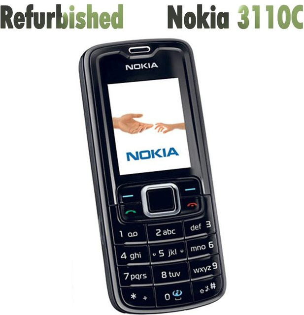 Generalüberholtes Nokia 3110 Classic Mobiltelefon in Schwarz mit 1 SIM-Kartenslot - Bild 1