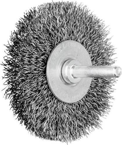 PFERD Rundbürste RBU 7010/6 ST ungezopft aus Stahl in Silber, Durchmesser: 70 mm, Schaft-Durchmesser: 6 mm, Draht-Durchmesser: 0,30 mm, 10 Stück - Bild 1