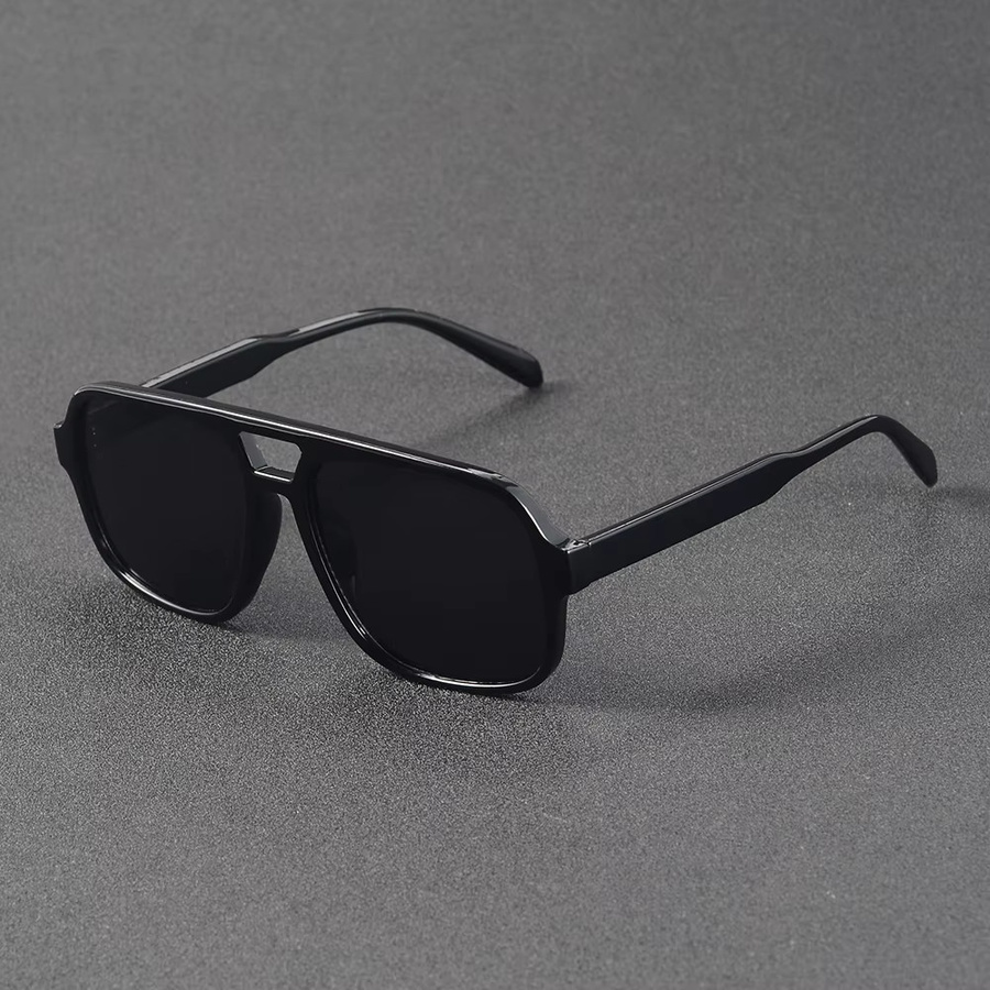 CRIXALIS Sonnenbrille Aviator, Vollrand, rechteckig, Schwarz, Unisex - Bild 2