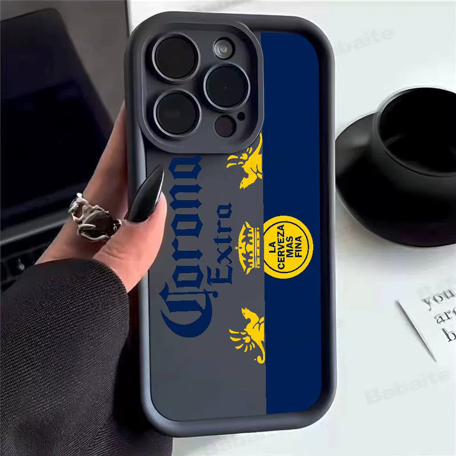 Potdemiel Handyhülle im Corona Extra Bier Design für iPhone 11 bis iPhone 17 Pro Max, weiche TPU Rückseite, Mehrfarbig - Bild 5