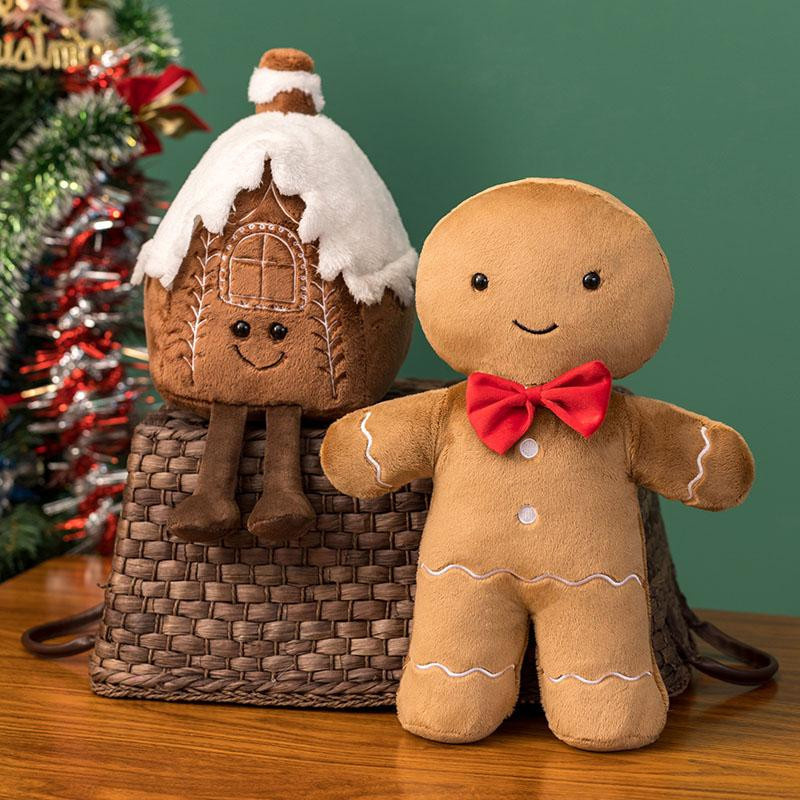 GDzaccly Weihnachtsmann Kissen Stofftier Plüsch Puppe - Bild 1