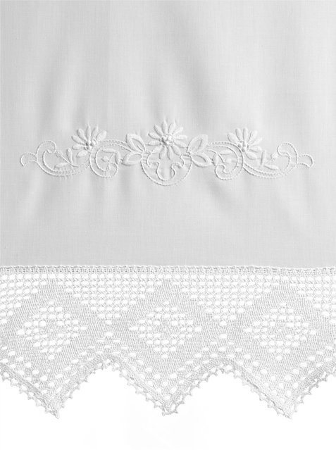 Fensterbehang Heine Home in Weiß aus blickdichtem Polyester mit Rod Pocket - Bild 1