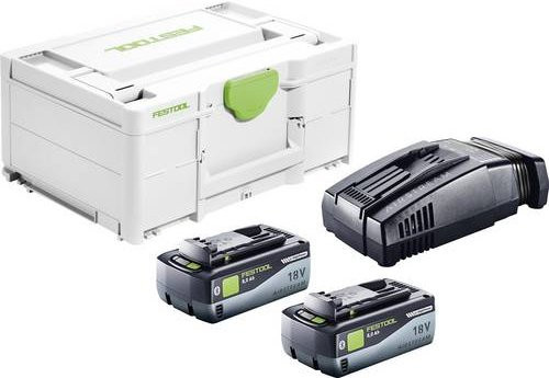 Festool SYS 18V 2x8,0/SCA16 Energie-Set mit 2 Li-Ion Akkus und Ladegerät - Bild 1