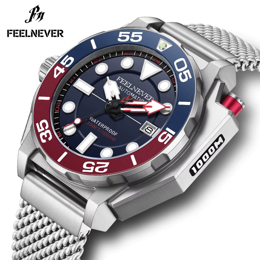 FEELNEVER Armbanduhr, Automatik, Edelstahl, Silber, Herren - Bild 7