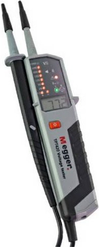 Megger TPT420 Zweipoliger Spannungsprüfer CAT IV 1000V in Grau mit LED, LCD und Akustik - Bild 1