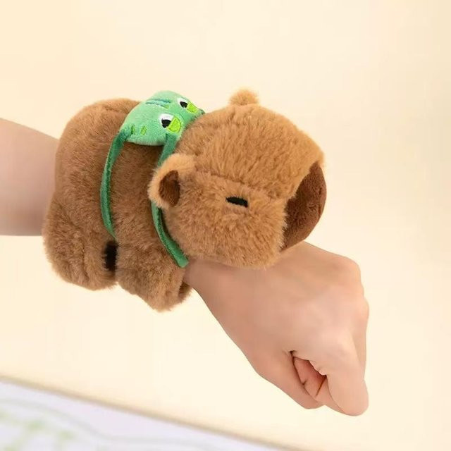 Kawaii Tier Panda Wasserschwein Fuchs Armband Plüschpuppe, braun, ab 14 Jahren - Bild 1