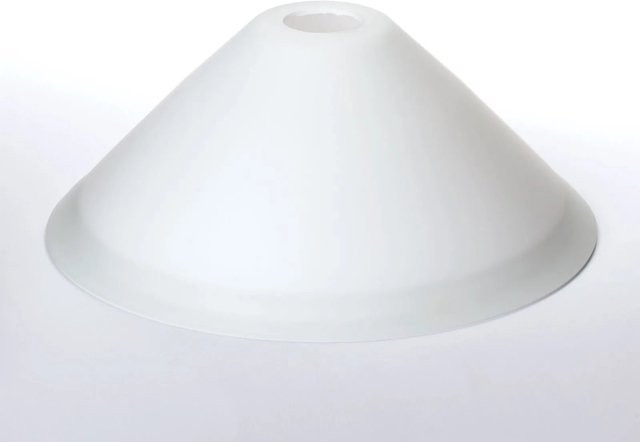 Orion Lightstyle Lampenschirm E14 aus Milchglas in Weiß, Durchmesser: 22 cm - Bild 1