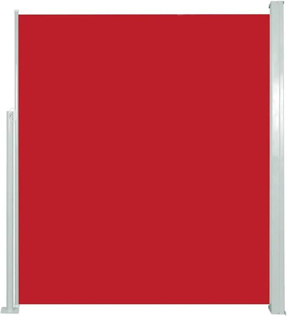 Furnicato Ausziehbare Seitenmarkise aus Polyester in Rot, B: 120 cm, T: 500 cm - Bild 1