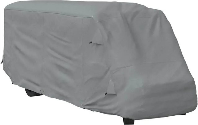 vidaXL Schutzhülle für Wohnmobil aus Vliesstoff in Grau, B/T/H: 660 x 235 x 275 cm - Bild 1