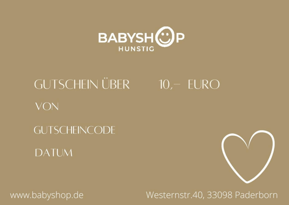 Geschenkgutschein Babyshop im Wert von 10 Euro - Bild 1