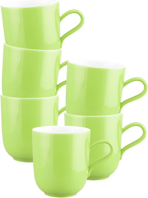 Seltmann Weiden Henkelbecher Liberty Pure Colors Grün 6er Set 400 ml - Bild 1