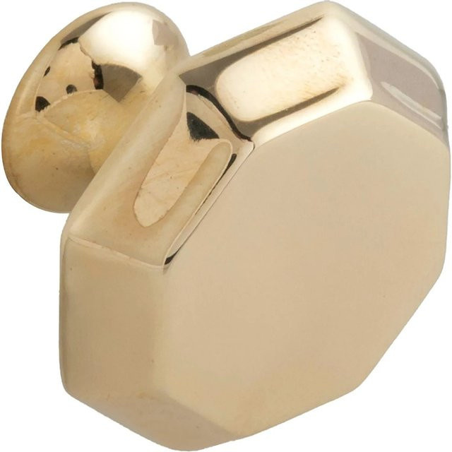 Technik Team Möbelknopf Pluto in Messing Poliert, Farbe Gold, B/T/H: 3,3 x 3,3 x 2,5 cm - Bild 1