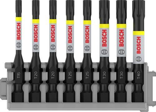 Bosch Impact Control Schrauberbit-Set 8-teilig, Torx T15 bis T40, Schwarz - Bild 1