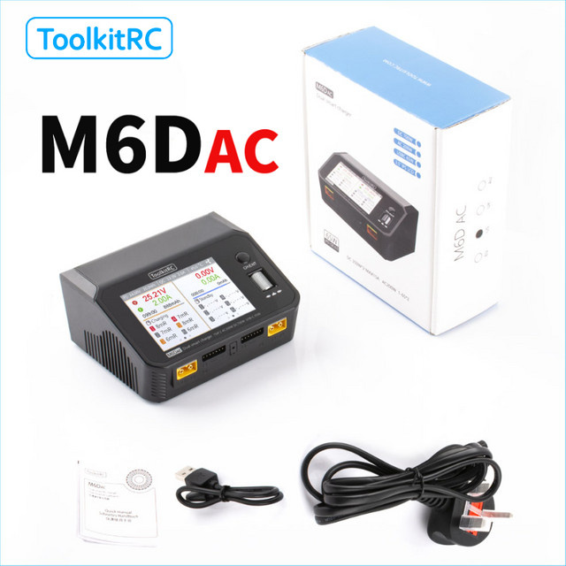 ToolkitRC M6DAC Akkuladegerät, Zweikanaliges RC-Modell, Smart-Balancer-Ladegerät - Bild 1