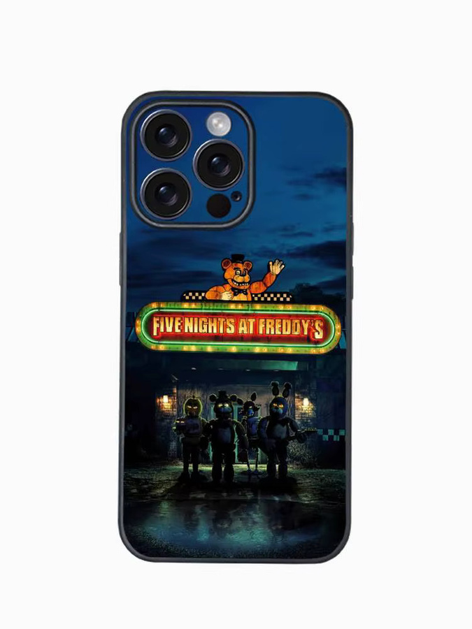 Five Nights at Freddy's Handyhülle für iPhone 12 bis 17 Pro Max Plus in Schwarz als Softshell-Schutzhülle - Bild 3
