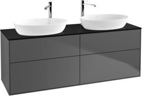 V&B Waschtischunterschrank Finion in Anthrazit matt, B/T/H: 160 x 50,1 x 50,1 cm - Bild 1