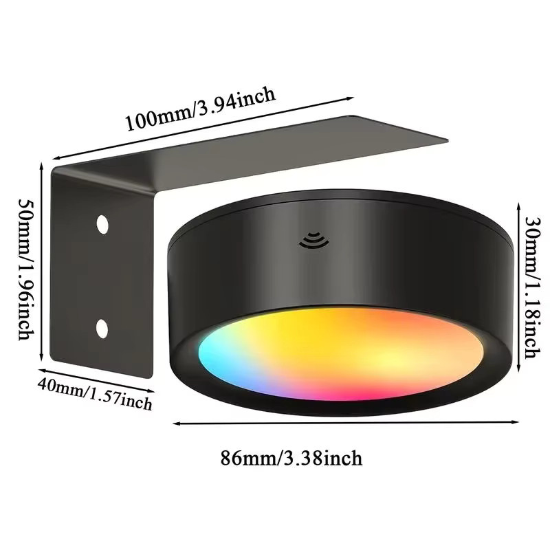 KDULIT Magnetische Bildleuchte in Schwarz, batteriebetriebene Wandleuchte mit Fernbedienung, Dimmfunktion und Timer für moderne Dekoration - Bild 6