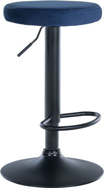 CLP Barhocker Ponte mit Samt-Bezug und Höhenverstellung in modernem Design - Bild 1