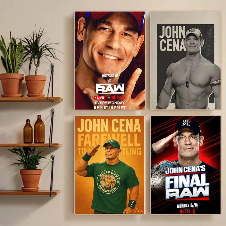 Wasserfester Wrestler J-John C-Cena Poster Aufkleber in Mehrfarbig für deine Wanddekoration - Bild 2