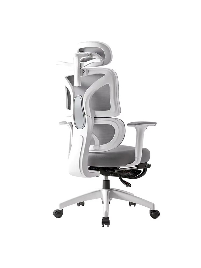 UVR Ergonomischer Bürostuhl mit atmungsaktivem Mesh und Kopfstütze in modernem Design - Bild 4
