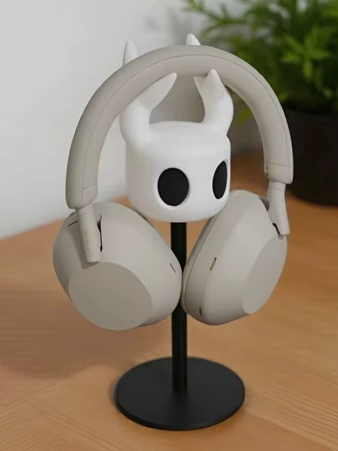 TAKARA TOMY Hollow Knight Kopfhörerhalter aus Kunststoff in Weiß als Schreibtisch-Organizer und Dekorationsfigur - Bild 4