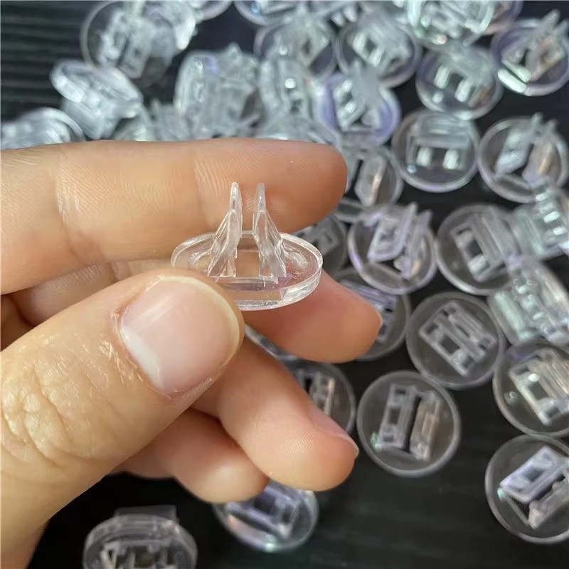 100 Stück transparente Kartenhalter aus Kunststoff in Dreiecks- und Rundform für Visitenkarten und Preisschilder - Bild 4