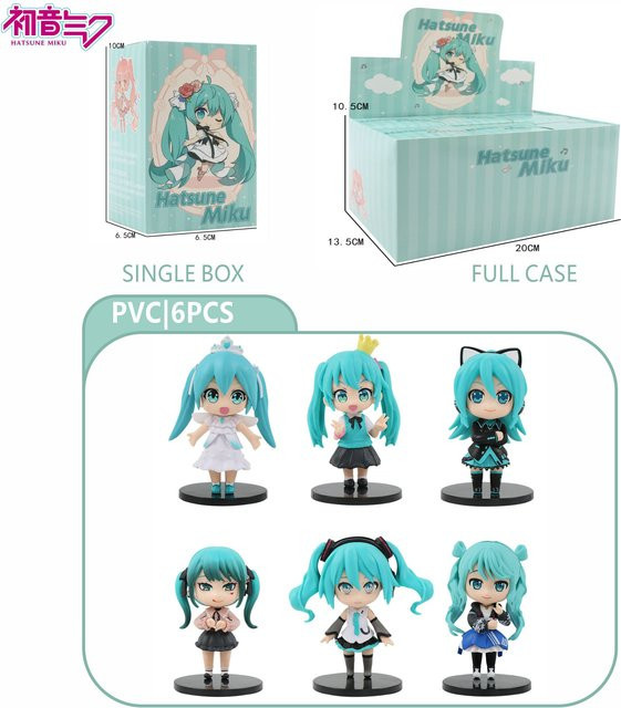 Bandai Hatsune Miku, Anime-Figur, Chibi Sammlerpuppe, Einzelfigur - Bild 1