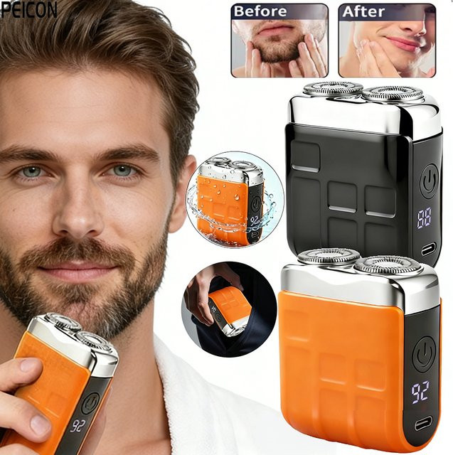 peicon Bartrasierer Haar Trimmer für Herren, orange - Bild 1