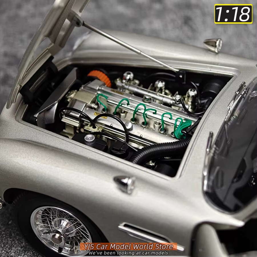 Xiaoguang DB5-Modell, Diecast-Modell, Maßstab 1:18, Metall, Grau - Bild 6