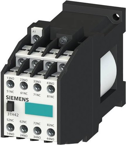 Siemens Hilfsschütz 3TH4244-0BC4 in Schwarz - Bild 1