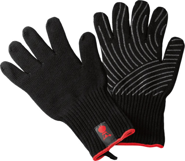 Weber Grillhandschuhe mit Silikon-Griffflächen in Schwarz, Set aus zwei Handschuhen, Größe L/XL - Bild 2