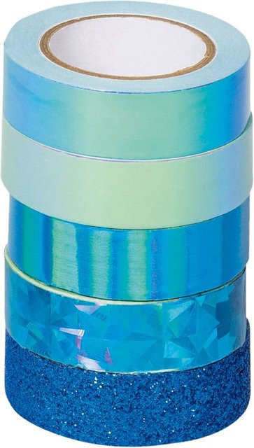 Heyda Deko Tapes Effekt Mix Blau aus Papier - Bild 1