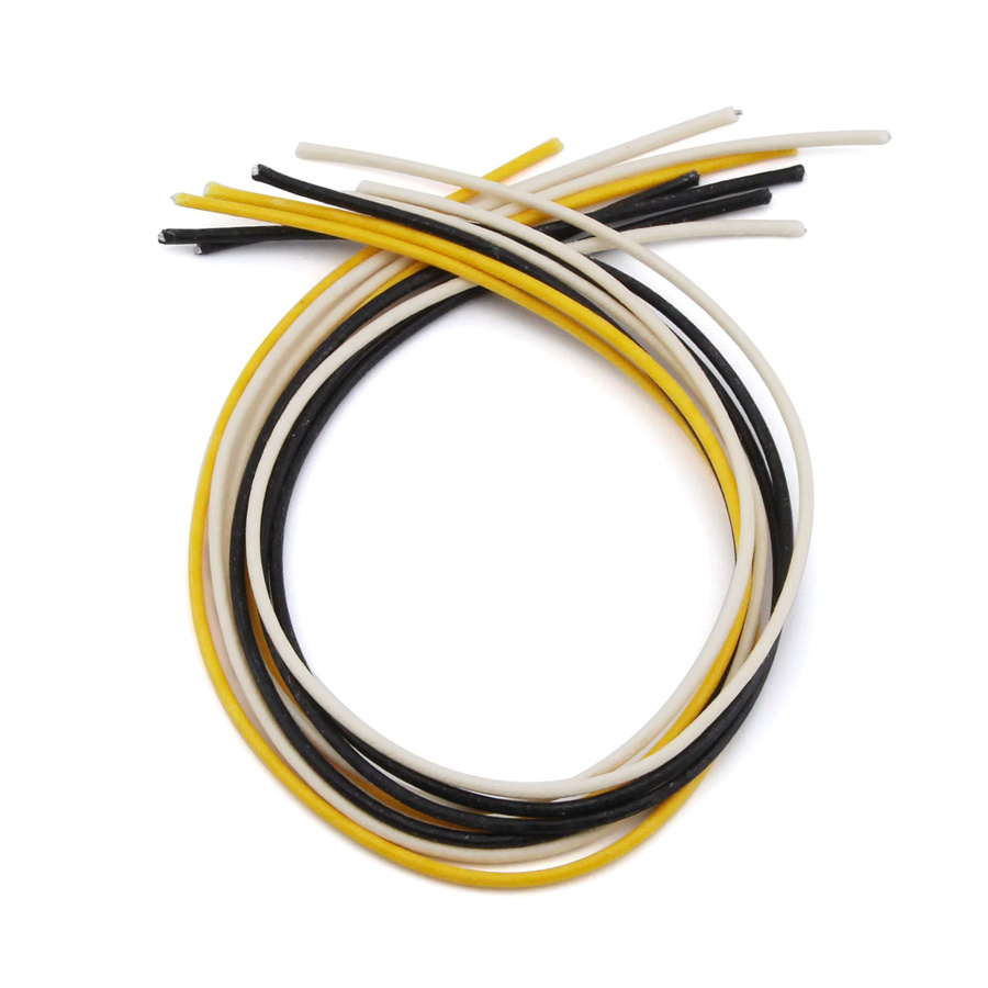 FLEOR 8er Pack Vintage Gitarren-Stoffdraht 22 AWG 7-adrig mit Wachs-Topf für E-Gitarren und Bass, Mehrfarbig - Bild 3