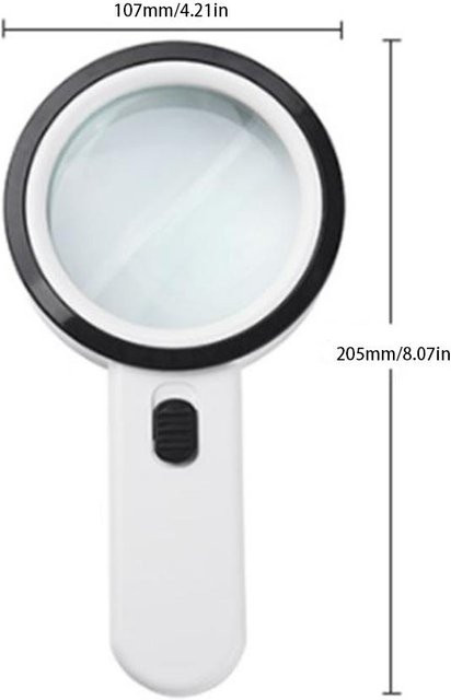 Fishine Lupe 30x, mit LED-Beleuchtung, weiß - Bild 1