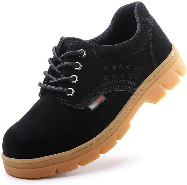 Avant-garde Arbeitsschutzschuhe aus Leder in Schwarz, stoß- und stichsicher, atmungsaktiv, Größe 46 - Bild 1
