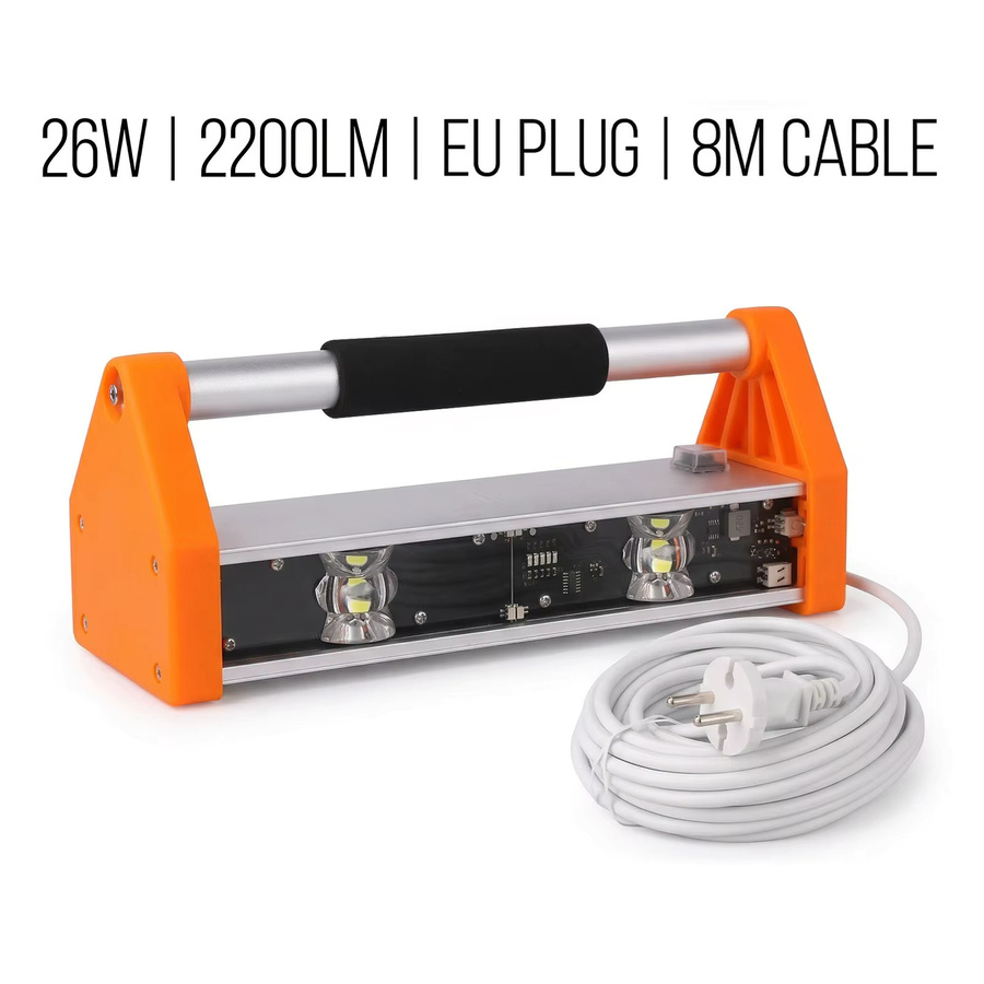 Podofo Arbeitsleuchte Orange 2200 Lumen mit 155 Grad Ultraweitwinkel Doppelwandige LED-Inspektionslampe für Lacke und Trockenbau - Bild 8