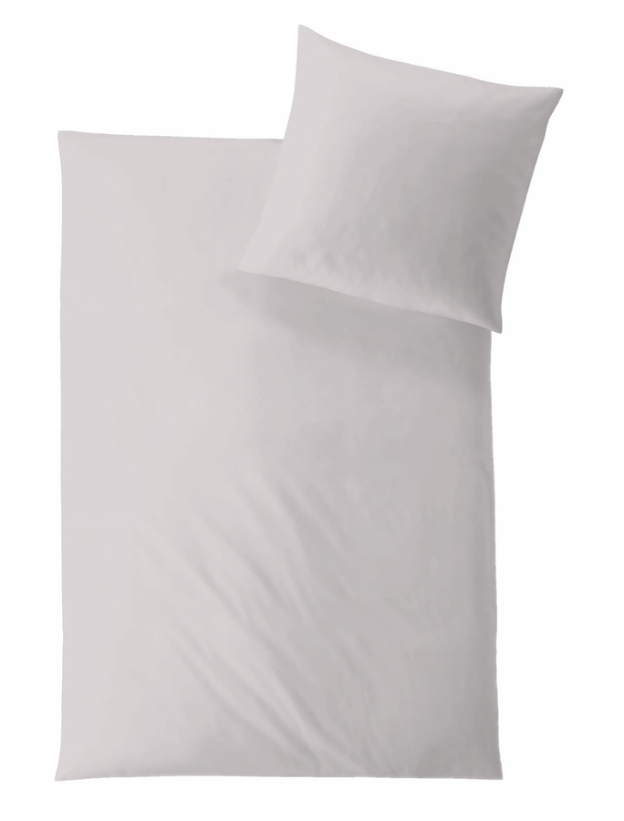Hefel Classic Uni Mako-Satin Bettwäsche aus Lyocell und Mikrofaser mit Reißverschluss, allergikerfreundlich und OEKO-TEX Standard 100 - Bild 1