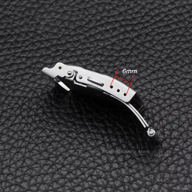 HQstrap Uhrenverschluss Edelstahl, Silber, Unisex - Bild 4