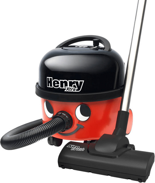 Numatic Henry Xtra HVX-200 Staubsauger in Rot mit Turbo-Bürste, Tierhaarbürste und Parkettbürste - Bild 1