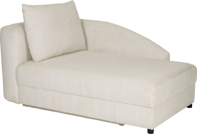 Max Winzer Recamiere Tobi links in Beige mit ausziehbarer Schublade und L-Form - Bild 1