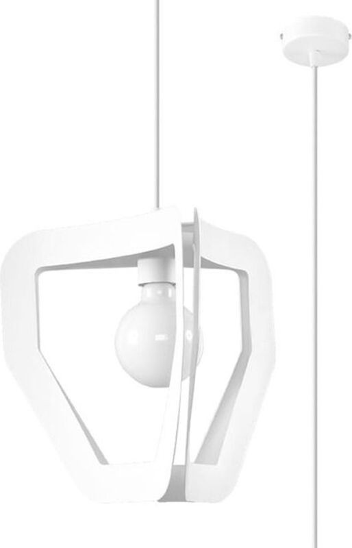 Sollux Pendelleuchte Tres in Weiß aus Metall, E27, Durchmesser: 33 cm - Bild 1