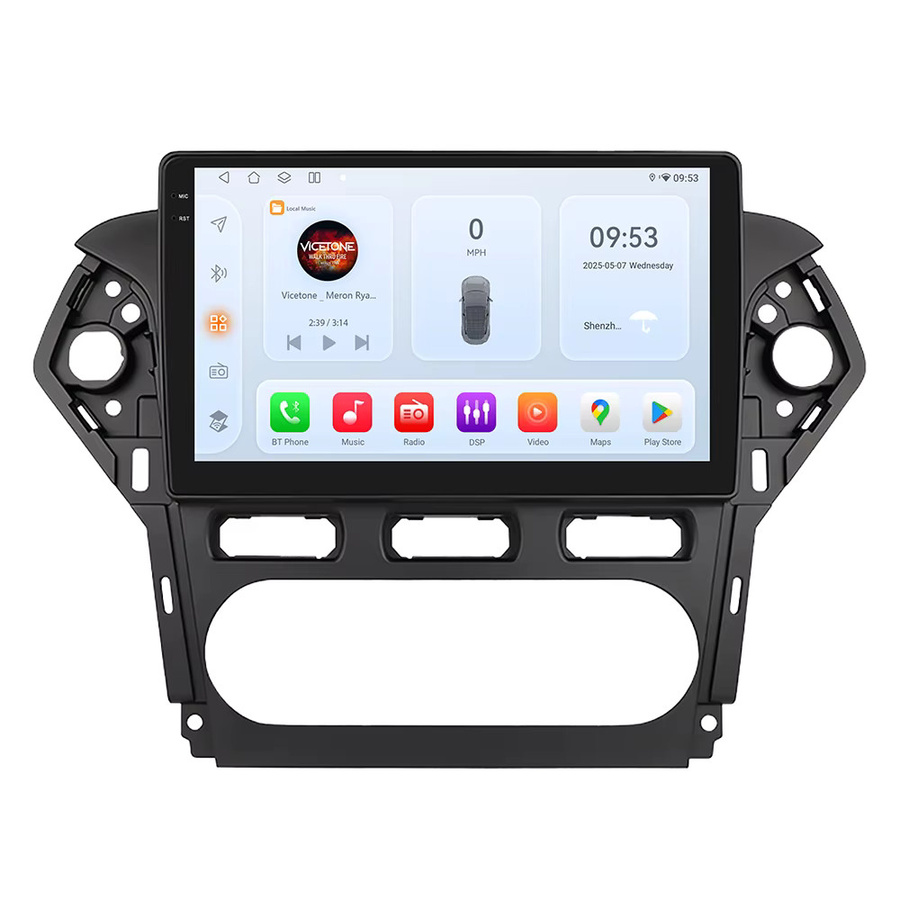 Hizpo 10,1 Zoll Autoradio mit GPS Navigation und 5G Wifi für Ford Mondeo 4 MK4 2010-2014 in Schwarz - Bild 4