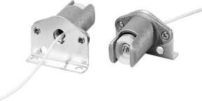 Houben Fassung R7s aus Aluminium in Silber, Länge: 35,0 cm - Bild 1