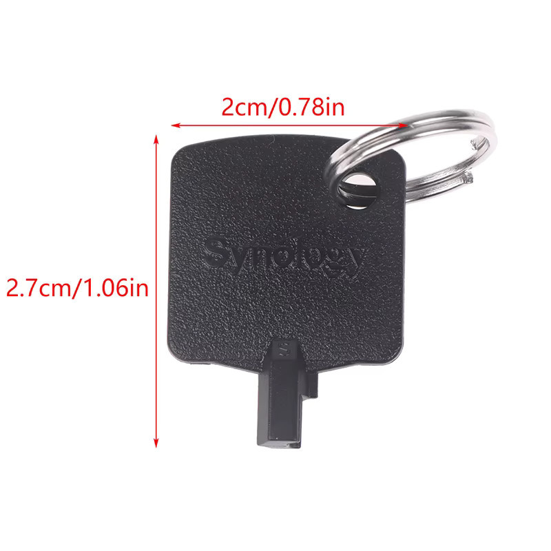 Synology Festplattenschacht-Schlüssel für NAS-Laufwerksschächte, Schwarz - Bild 2
