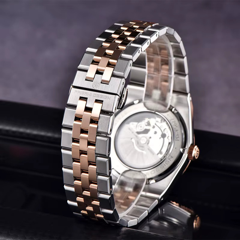 PAGANI DESIGN Armbanduhr, Automatik, Edelstahl, Schwarz, Herren - Bild 6