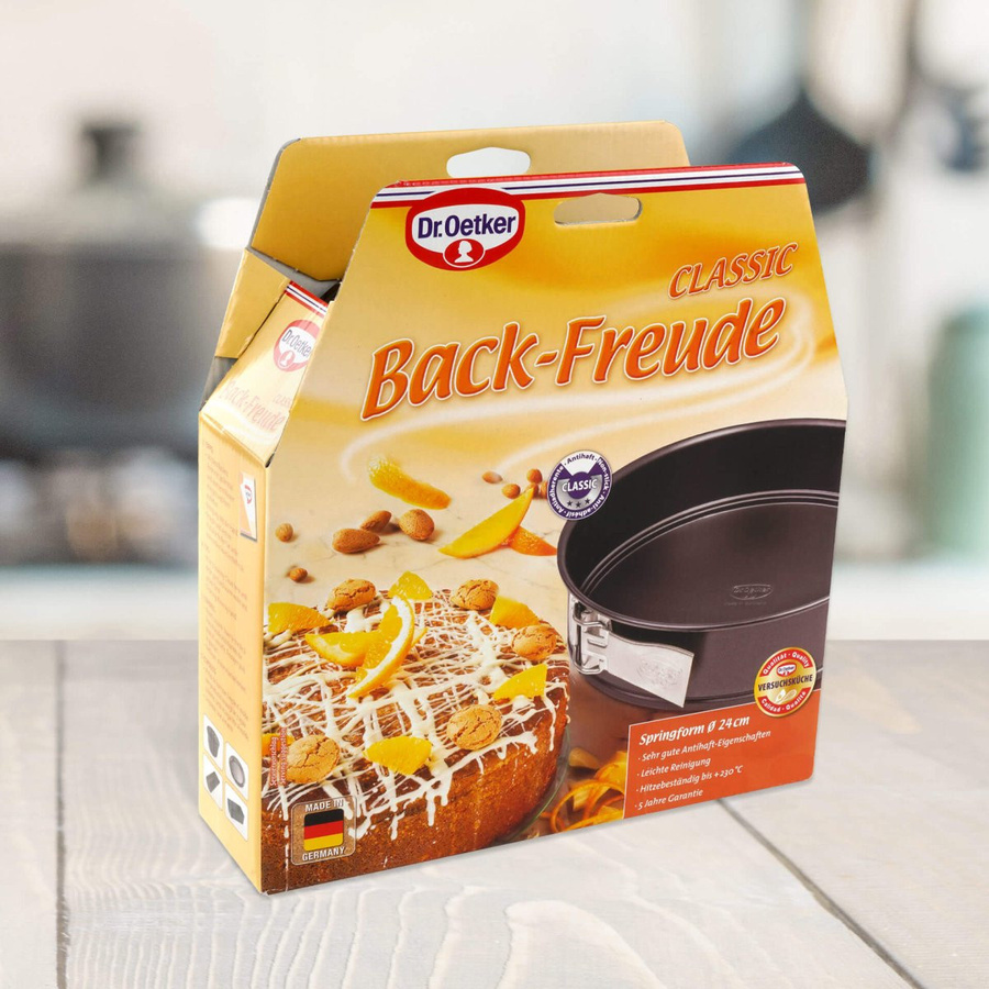 Dr. Oetker Springform Back-Freude Classic, rund, schwarz, Durchmesser: 24 cm, beschichtet - Bild 2